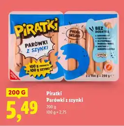 Lidl Parówki z szynki Piratki oferta