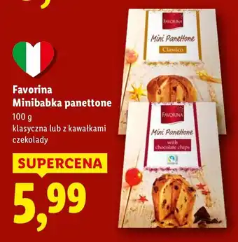 Lidl Minibabka panettone klasyczna Favorina oferta