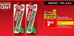 Biedronka Mleko UHT 3,2% Wypasione Mlekovita 1l oferta