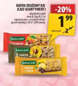 Arhelan Baton zbożowy Bakaliland Ba! (cały asortyment) oferta