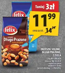 Arhelan Orzeszki solone, długo prażone Felix 2 piecek 220g intersnack oferta