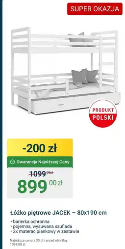 ERLI Łóżko piętrowe Polski oferta