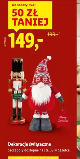Lidl Dekoracje świąteczne oferta