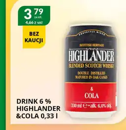 Eurocash Cash & Carry Drink Highlander oferta