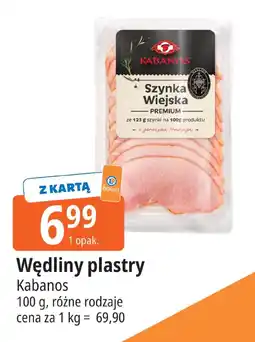 E.Leclerc Wędliny plastry szynka wiejska Kabanos oferta