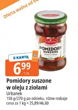E.Leclerc Pomidory suszone w oleju z ziołami Urbanek oferta