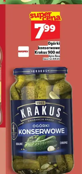 Topaz Ogórki konserwowe Krakus oferta