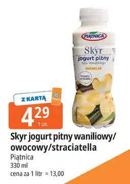 E.Leclerc Skyr jogurt pitny waniliowy/owocowy/straciatella Piątnica oferta
