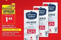 Biedronka Mleko Mleczna Dolina oferta