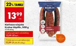 Biedronka Kiełbasa wiejska Kraina Wędlin oferta