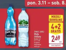 ALDI Woda źródlana Żywiec zdrój oferta