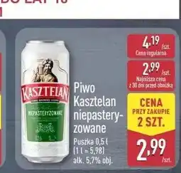 ALDI Piwo Kasztelan oferta