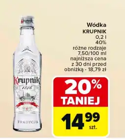 Carrefour Wódka Krupnik oferta