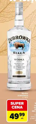 Carrefour Wódka Żubrówka oferta