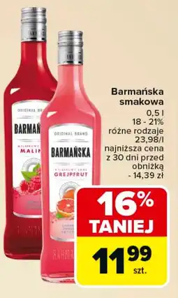 Carrefour Wódka smakowa Barmańska oferta
