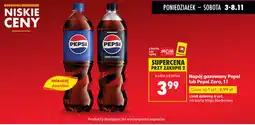 Biedronka Napój gazowany Pepsi lub Pepsi Zero oferta