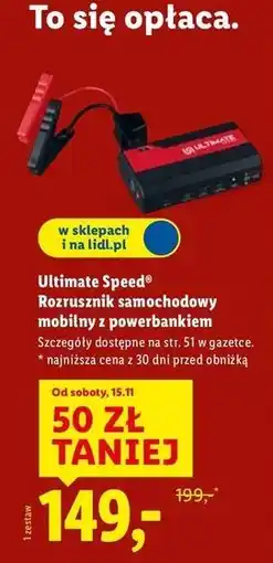Lidl Rozrusznik samochodowy Ultimate Speed oferta