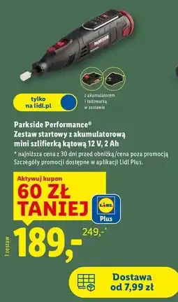 Lidl Szlifierka kątowa 12v Parkside Performance oferta