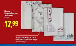 Lidl Obrus świateczny 110 x 160 cm Livarno oferta