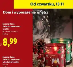 Lidl Świeca zapachowa w szkle Livarno Home oferta