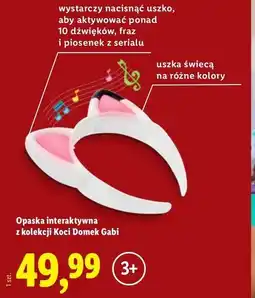 Lidl Opaska interaktywana koci domek gabi oferta