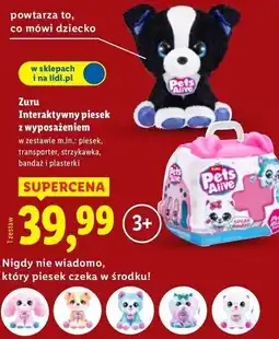 Lidl Pisen interaktywny z wyposażeniem Zuru Pets Alive oferta