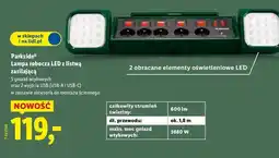 Lidl Lampa robocza led z listwą zasilającą Parkside oferta