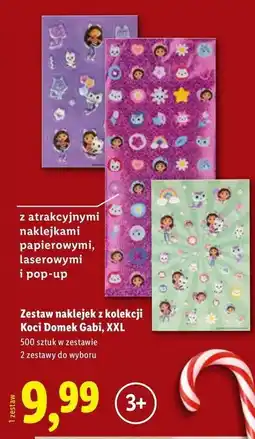 Lidl Naklejki koci domek gabi 500 szt oferta