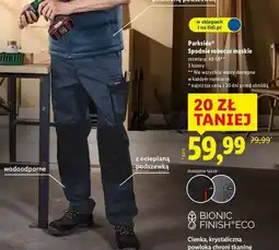 Lidl Spodnie robocze męskie 48-58 Parkside oferta