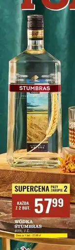 Biedronka Wódka Stumbras Centenary oferta