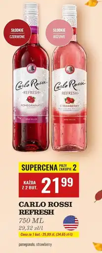Biedronka Wino Carlo Rossi Refresh Pomegranate oferta