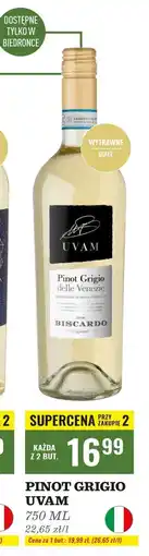 Biedronka Wino Uvam Pinot Grigio oferta