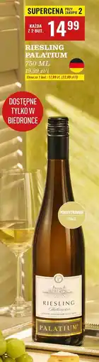 Biedronka Wino Riesling Palattum oferta