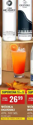 Biedronka Wódka Ogiński Vodka oferta