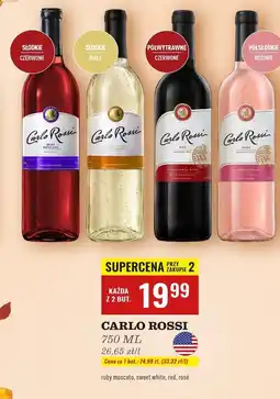 Biedronka Wino Carlo Rossi Rose oferta