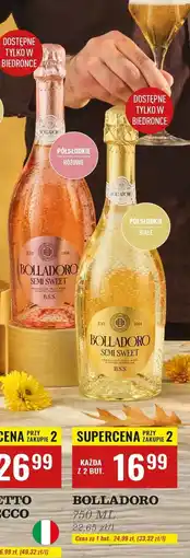 Biedronka Wino półsłodkie Bolladoro oferta