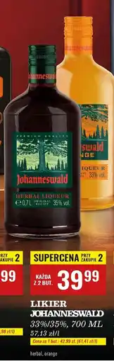 Biedronka Likier pomarańczowy Johanneswald oferta