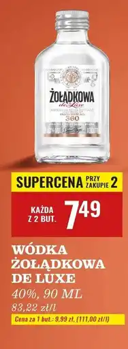 Biedronka Wódka Żołądkowa Gorzka De Luxe oferta