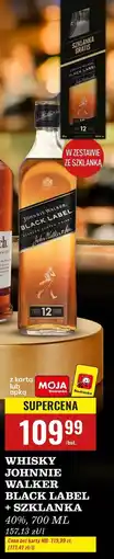 Biedronka Whisky + szklanka Johnnie Walker Black Label oferta