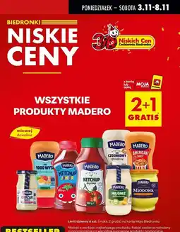 Biedronka Musztarda miodowa Madero Premium oferta