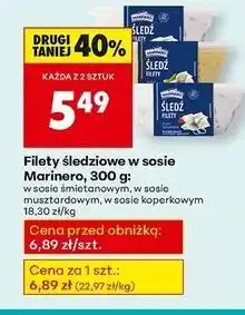 Biedronka Filety śledziowe w sosie koperkowym Marinero oferta