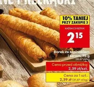 Biedronka Borek ze szpinakiem i serem oferta
