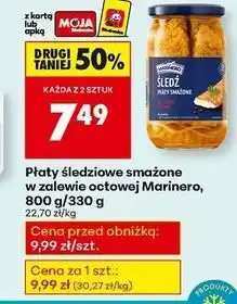 Biedronka Płaty śledziowe smażone w zalewie octowej Marinero oferta
