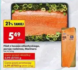 Biedronka Filet z łososia atlantyckiego Marinero oferta