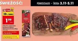 Biedronka Żeberka wieprzowe barbecue wolno gotowane Kraina Mięs oferta