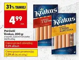 Biedronka Parówki z piersi kurczaka Krakus Animex oferta