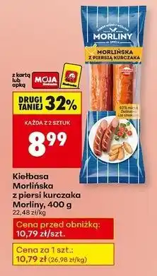 Biedronka Kiełbasa morlińska z piersią kurczaka Morliny oferta
