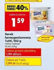 Biedronka Serek biała czekolada Tutti oferta