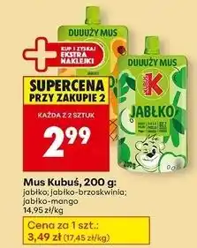 Biedronka Mus jabłko-mango Kubuś oferta