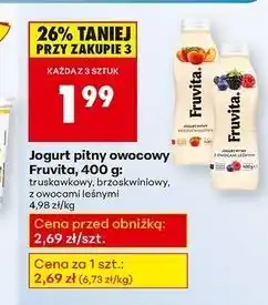 Biedronka Jogurt owoce leśne Fruvita oferta